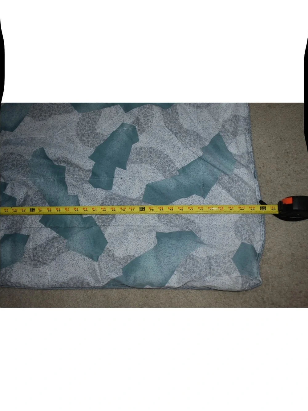 Vintage 80s/90s Full Queen Comforter Blanket 2 SIDE VIEW Floral Fan Geometric